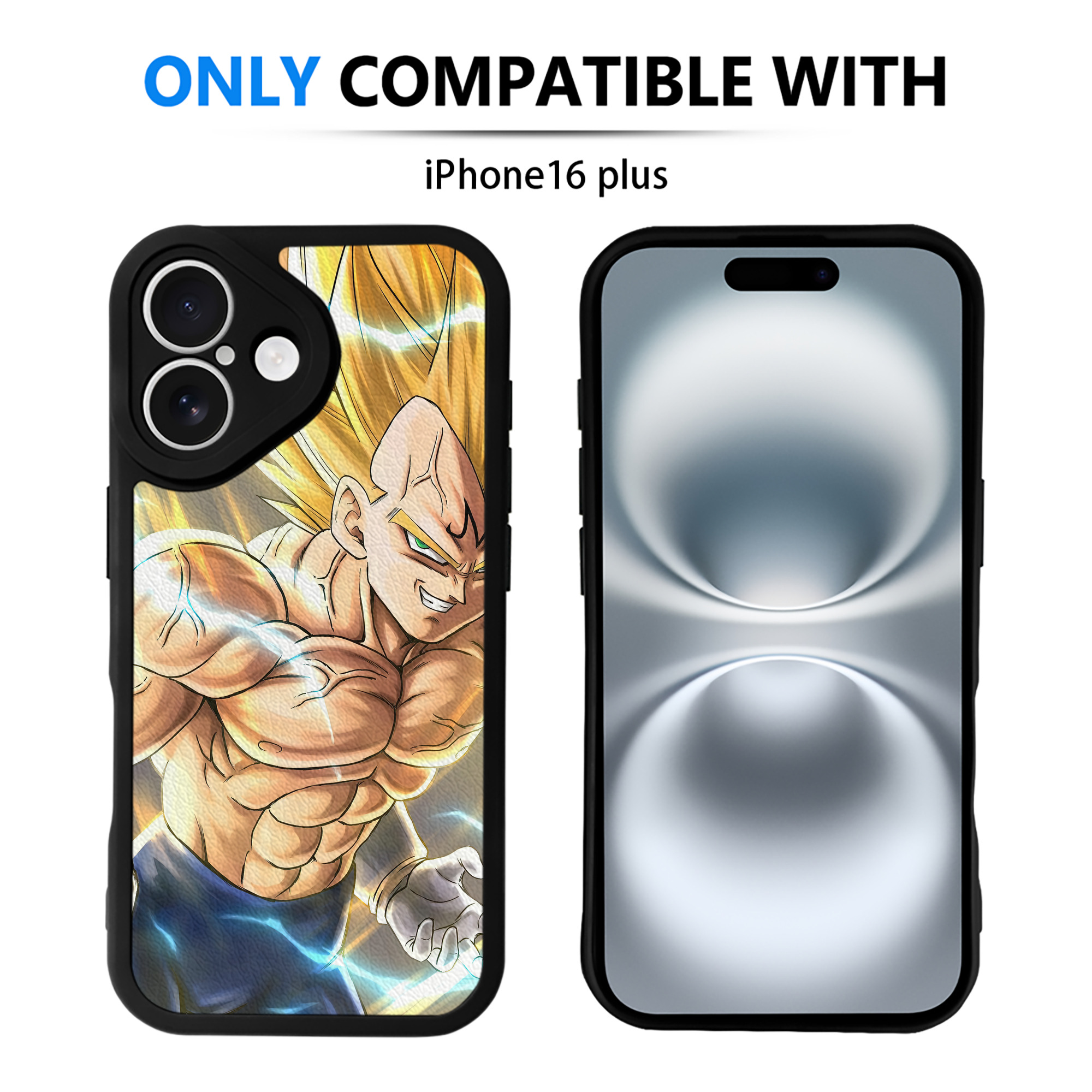 （画像用） ドラゴンボール DRAGON BALL 【iPhone 16シリーズ対応】シリコンスマホケース（レザー調） 材質：シリコン